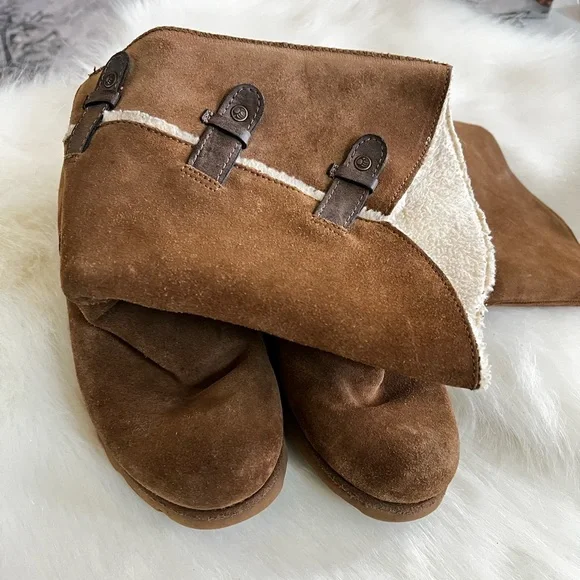 BearPaw Hayden hickory ll cow suede wedge boot - Picture 4 of 12